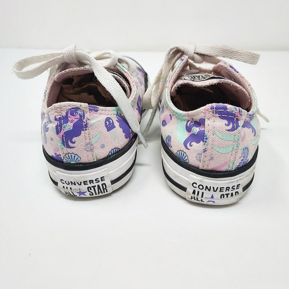 Converse Mermaid Pastel Lace Up Sneakers Size 13 - Picture 5 of 8